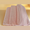 Pure Snug Cable Knit Cotton Blankets