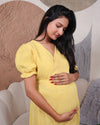 Maternity Dress-Glorious Yellow