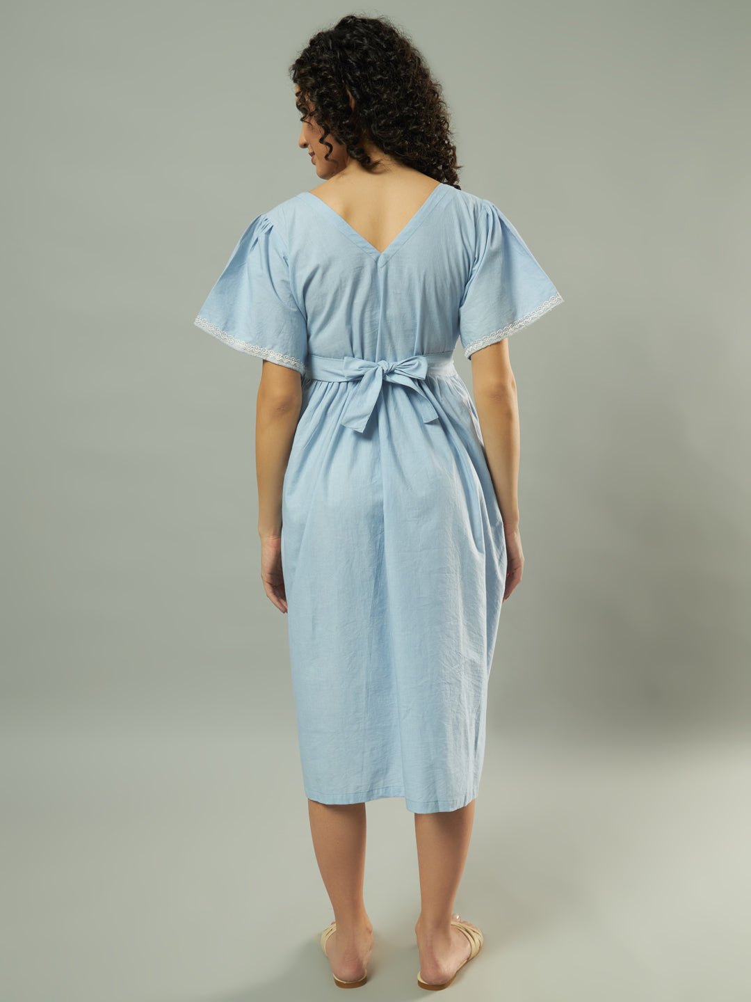 Maternity Dress-Subtle Sky