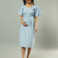 Maternity Dress-Subtle Sky